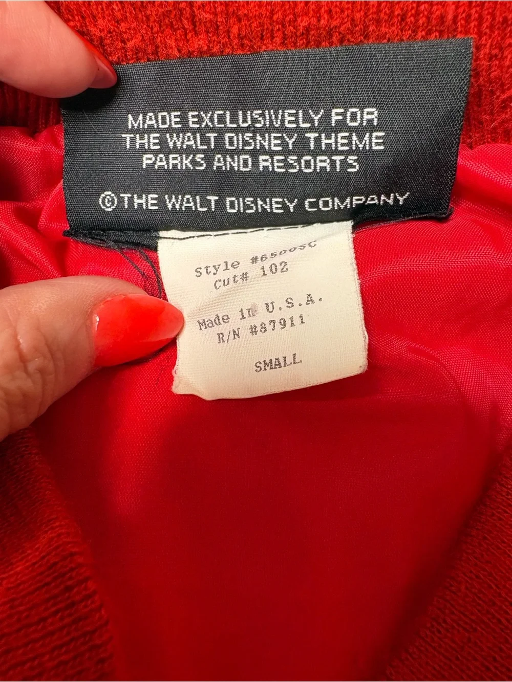 Vintage Disney Mickey Mouse USA bomber jacket, unisex size small - Picture 6 of 15